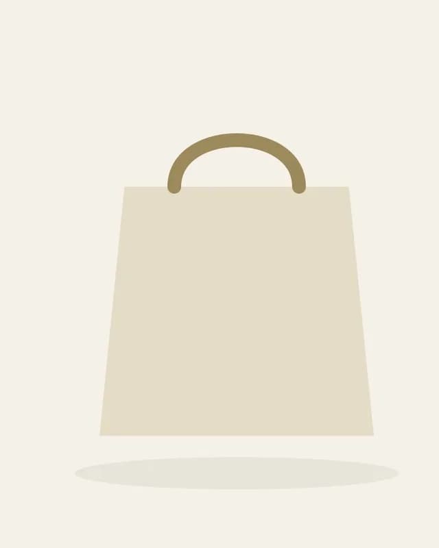 Tote bag bege em algodão