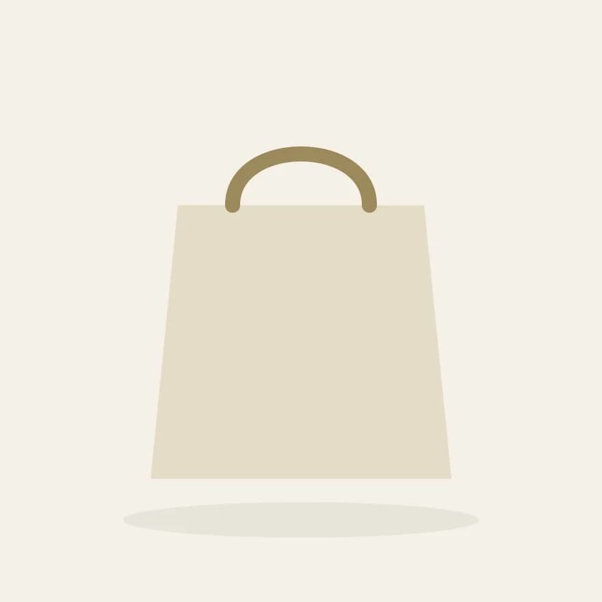 Tote bag bege em algodão